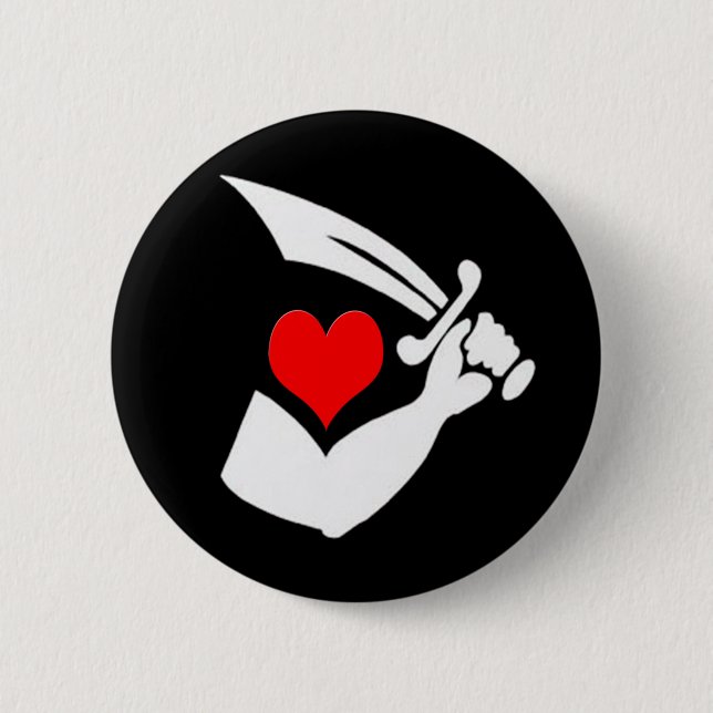 Badge Rond 5 Cm Thomas-Tew-Coeurs (Devant)