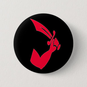 Badge Rond 5 Cm Thomas Tew - rouge