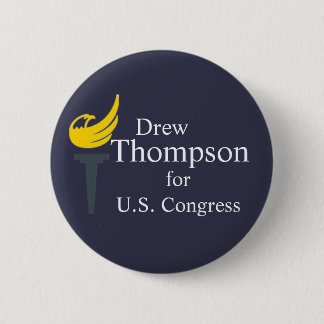 Badge Rond 5 Cm Thompson pour le bouton du congrès