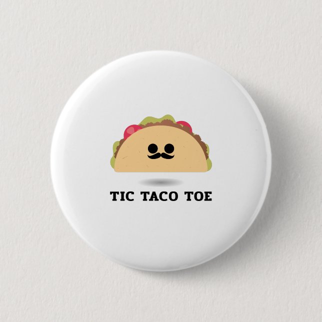 Badge Rond 5 Cm Tic Taco Toe (Devant)