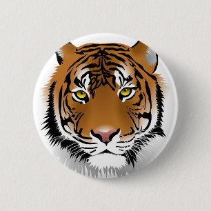 Badge Rond 5 Cm Tiger Eyes
