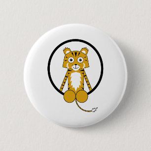 Badge Rond 5 Cm Tigre