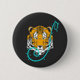 Badge Rond 5 Cm Tigre