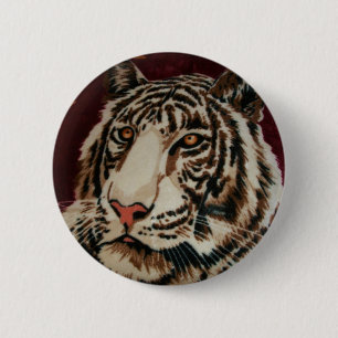 Badge Rond 5 Cm Tigre