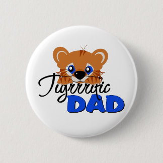 Badge Rond 5 Cm Tigre mignon de papa terrible
