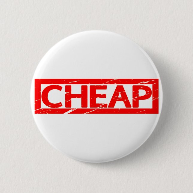 Badge Rond 5 Cm Timbre bon marché (Devant)