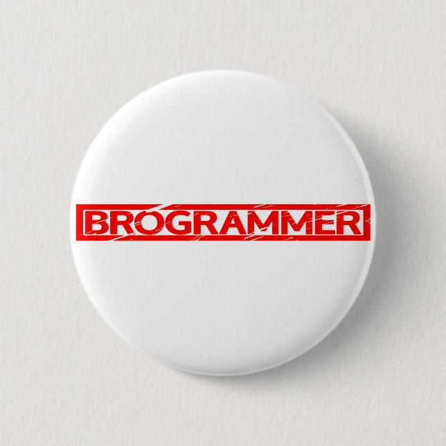 Badge Rond 5 Cm Timbre Brogrammer (Devant)