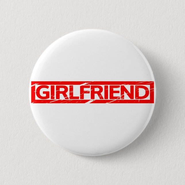 Badge Rond 5 Cm Timbre de copine (Devant)