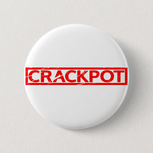 Badge Rond 5 Cm Timbre de crackpot