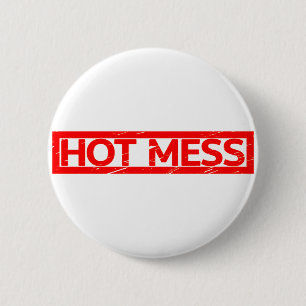 Badge Rond 5 Cm Timbre de mess chaud