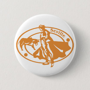 Badge Rond 5 Cm Timbre de Séville