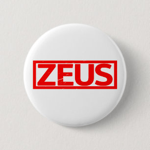 Badge Rond 5 Cm Timbre de Zeus