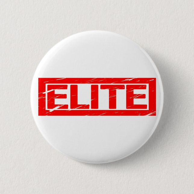 Badge Rond 5 Cm Timbre d'élite (Devant)