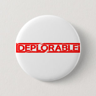 Badge Rond 5 Cm Timbre déplorable