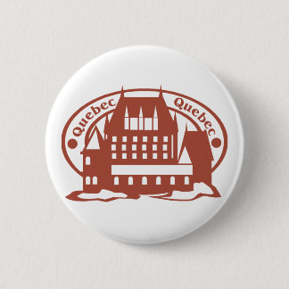 Badge Rond 5 Cm Timbre du Québec