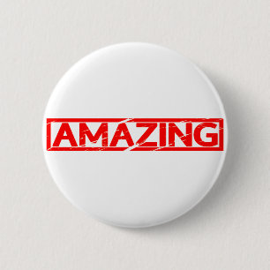 Badge Rond 5 Cm Timbre Extraordinaire