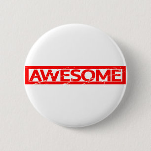 Badge Rond 5 Cm Timbre génial