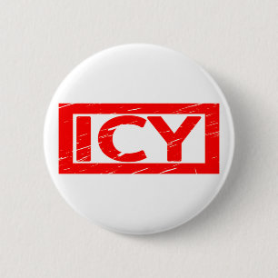 Badge Rond 5 Cm Timbre Icy