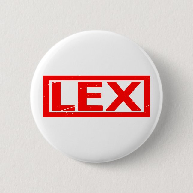 Badge Rond 5 Cm Timbre Lex (Devant)