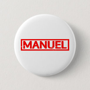 Badge Rond 5 Cm Timbre Manuel