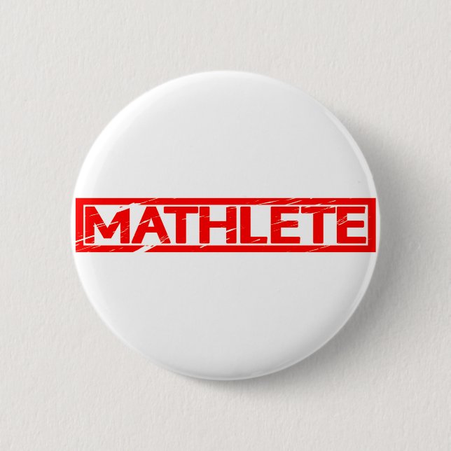 Badge Rond 5 Cm Timbre Mathlete (Devant)