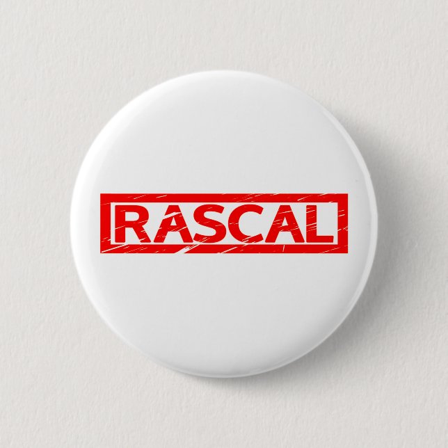 Badge Rond 5 Cm Timbre Rascal (Devant)
