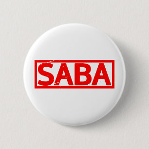 Badge Rond 5 Cm Timbre Saba