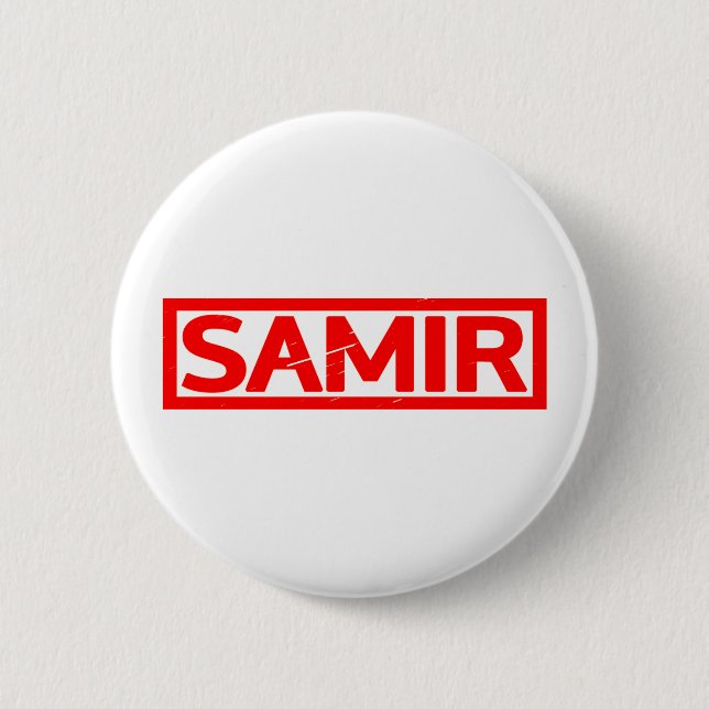 Badge Rond 5 Cm Timbre Samir (Devant)