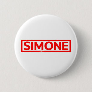 Badge Rond 5 Cm Timbre Simone