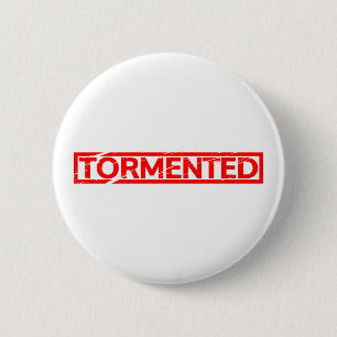 Badge Rond 5 Cm Timbre tourmenté