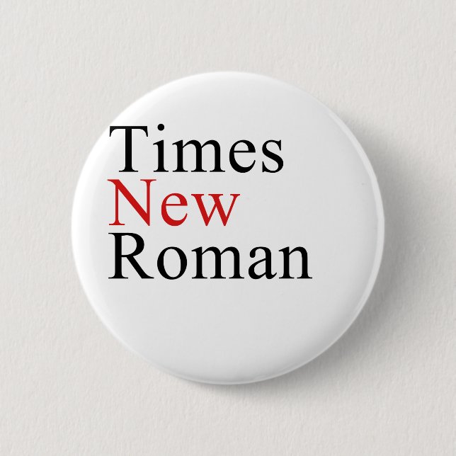 Badge Rond 5 Cm Times New Roman (Devant)
