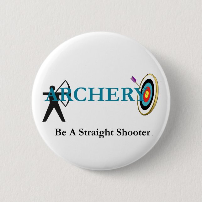 Badge Rond 5 Cm Tir à l'arc SUPÉRIEUR (Devant)