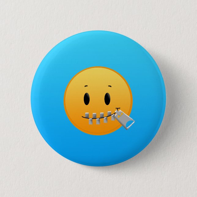 Badge Rond 5 Cm Tirette Emoji (Devant)