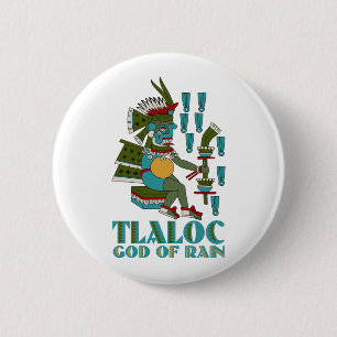 Badge Rond 5 Cm Tlaloc