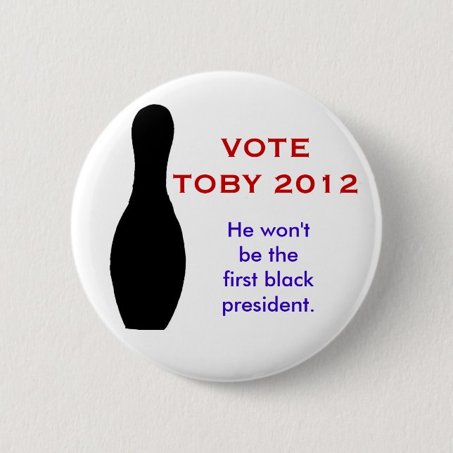 Badge Rond 5 Cm Toby, VOTE TOBY 2012 (Devant)