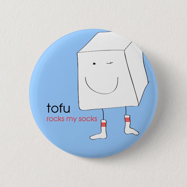 Badge Rond 5 Cm TofuRocksbluebackground.ai (Devant)