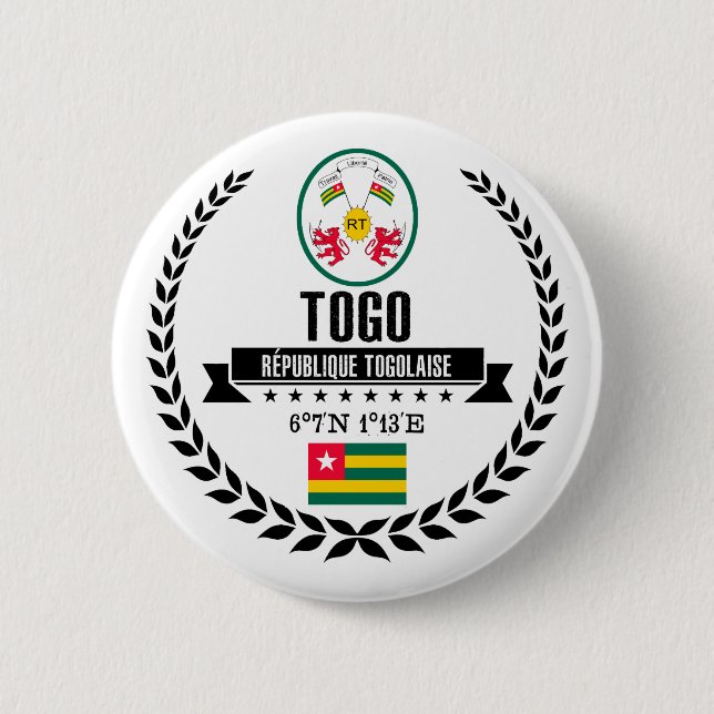 Badge Rond 5 Cm Togo (Devant)