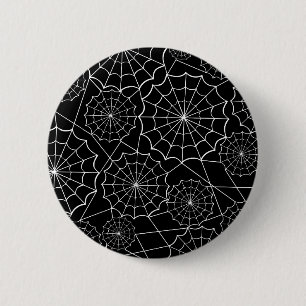 Badge Rond 5 Cm toile d'araignée d'halloween