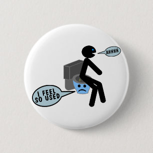 Badge Rond 5 Cm Toilettes usagées