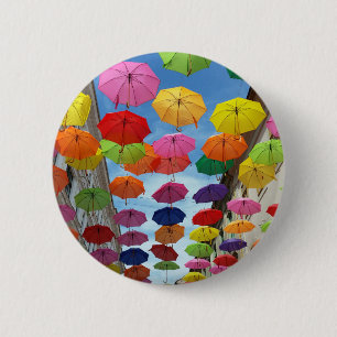 Badge Rond 5 Cm Toit de parapluies