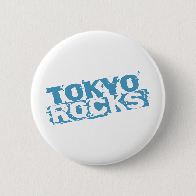 Badge Rond 5 Cm Tokyo bascule le bouton (Devant)