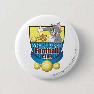Badge Rond 5 Cm Tom et Jerry Soccer (Football) 5
