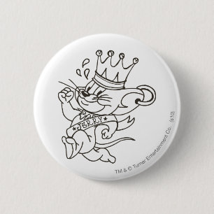 Badge Rond 5 Cm Tom et le Roi Jerry de Jerry