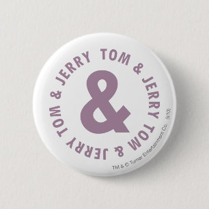 Badge Rond 5 Cm Tom et logo rond 10 de Jerry