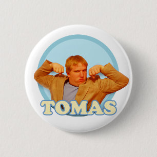 Badge Rond 5 Cm Tomas ! Ouais !