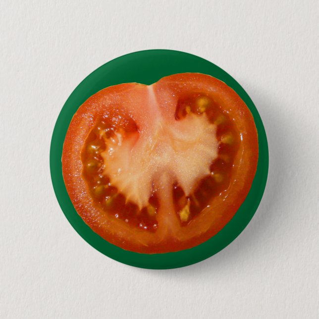 Badge Rond 5 Cm Tomate (Devant)