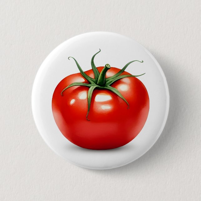 Badge Rond 5 Cm Tomate (Devant)