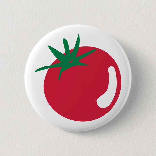 Badge Rond 5 Cm Tomate (Devant)