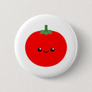 Badge Rond 5 Cm Tomate mûre