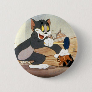 Badge Rond 5 Cm Tome et plongeur de Jerry
